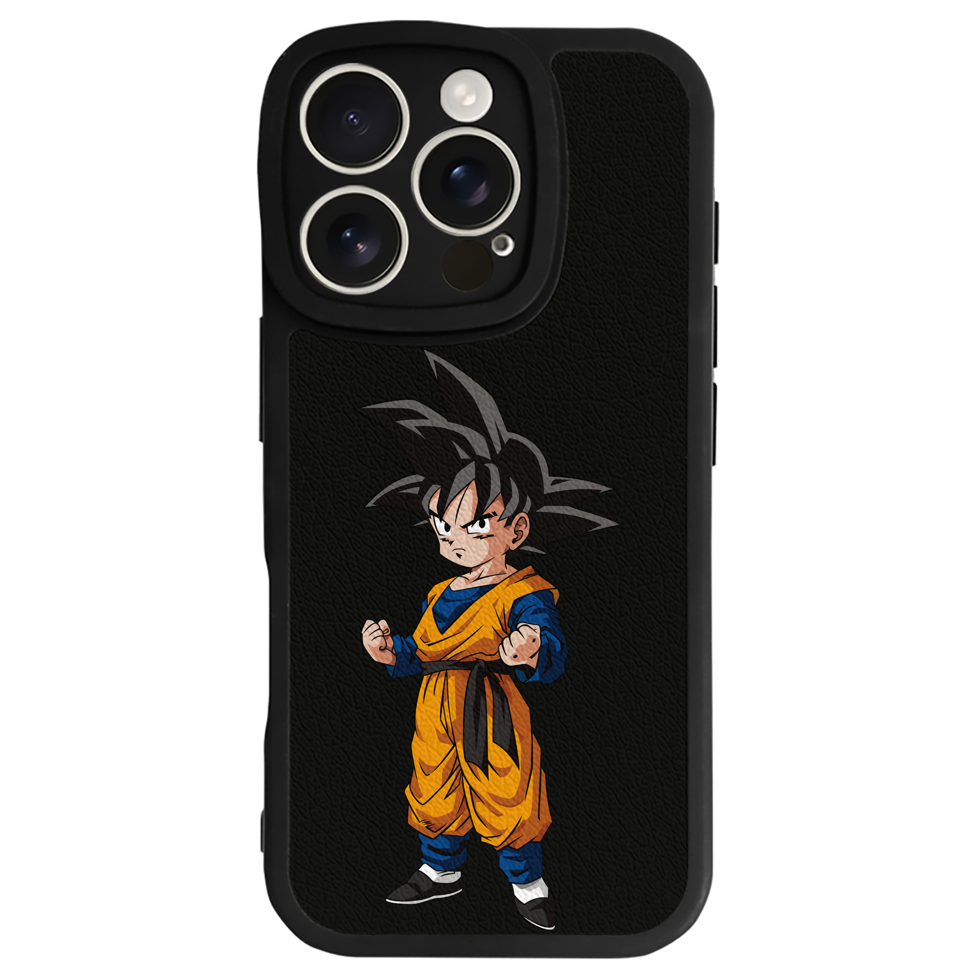 （画像用） ドラゴンボール 孫悟空（そん ごくう）Son Goku カカロット DRAGON BALL Kakarotto 【iPhone 16シリーズ対応】シリコンスマホケース（レザー調） 材質：シリコン